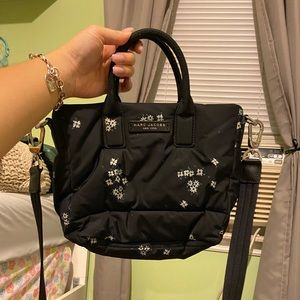Marc Jacobs Flower Nylon Crossbody Mini Tote Bag